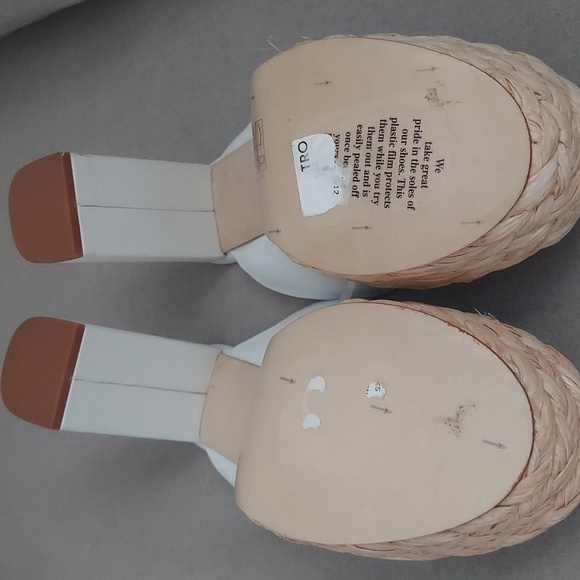 New L'AGENCE White Platform Sandals Size 42/US 12 - Picture 6 of 8